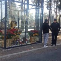 RETIRAN UN ALTAR A SATANÁS Y LA SANTA MUERTE EN IZTACALCO