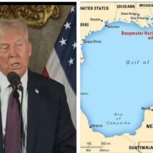TRUMP PROPONE CAMBIAR EL NOMBRE DEL GOLFO DE MÉXICO AL “GOLFO DE AMÉRICA”