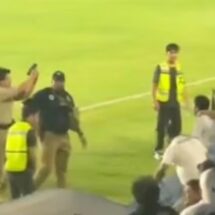 CAOS EN CELAYA: GUARDIA APUNTA A AFICIONADOS CON PISTOLA DE HIDROGEL