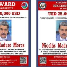 LA DEA OFRECE RECOMPENSA DE 25 MILLONES DE DÓLARES POR MADURO