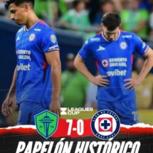SOUNDERS HUMILLA A CRUZ AZUL 7-0 EN LEAGUES CUP