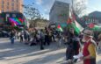 Protesta en Kingston, Londres, contra la ofensiva israelí en Palestina