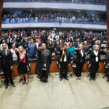 Rinden protesta los 9 ministros de la Suprema Corte