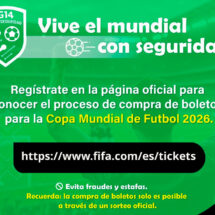 Alerta Seguridad Pública por estafas en la venta de boletos del Mundial 2026