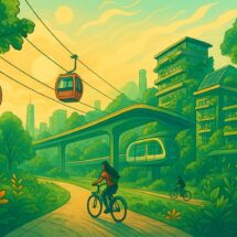 Cablebús, árboles y futuro urbano: una mirada Solarpunk a la movilidad en CDMX