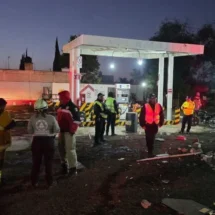 Explosión e incendio en gasera de Chalco dejan una persona herida y daños materiales