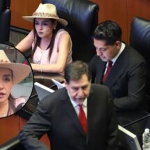 Grecia Quiroz enfrenta gritos de senadores morenistas durante visita al Senado