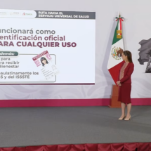 Presenta Sheinbaum decreto para Sistema Universal de Salud con credencial única