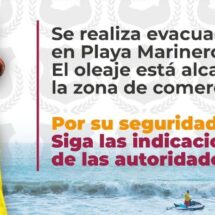 Activan bandera roja en Puerto Escondido por mar de fondo; reportan sargazo en Quintana Roo y limpieza en Veracruz