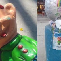 Joven pierde dedos y destruyen estatua de ‘Tontín’ en Bosque de Torreón
