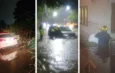 Activan alerta púrpura en Cuajimalpa por lluvias y granizo; árbol aplasta dos vehículos