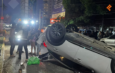 Volcadura en Acapulco deja tres lesionados; testigos señalan exceso de velocidad y ebriedad